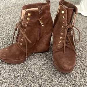 Michael Kors wedge booties